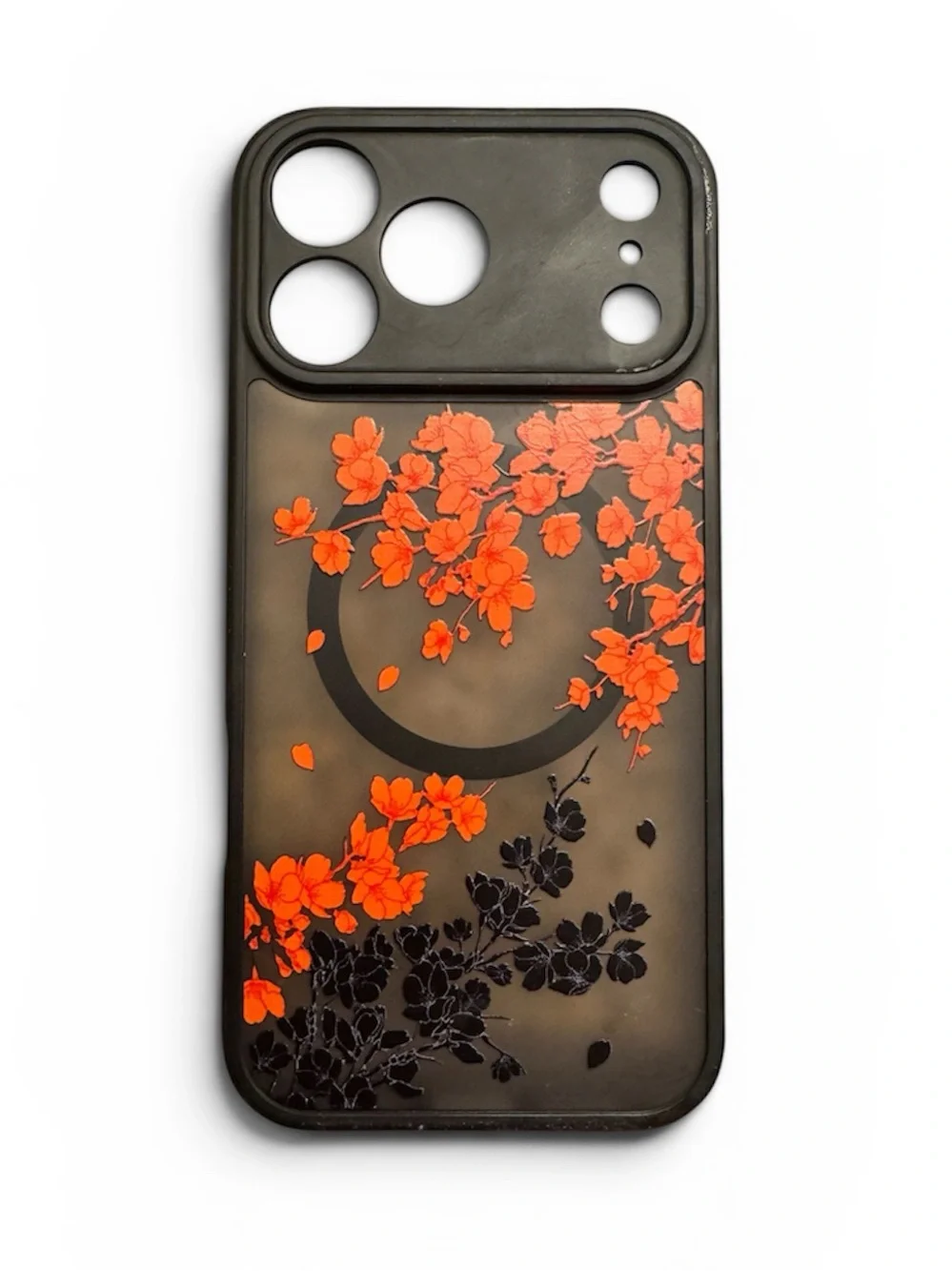 OOK | Orange Floral Flowers iPhone 17 Pro Max case
